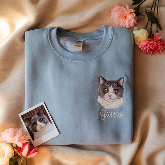 Sudadera Personalizada Gato Azul