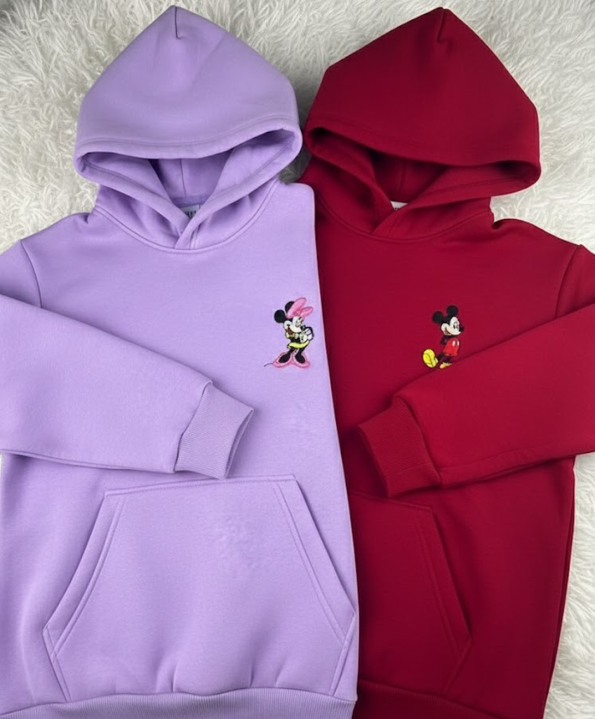 Mickey y Minnie - Lila y Rojo